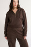 Percy Quarter Zip Jumper Espresso