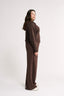 Percy Quarter Zip Jumper Espresso