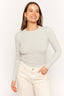 Carina Long Sleeve Grey Marle - Final Sale