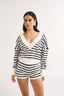 stripe mini short