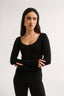 Nat Scoop Long Sleeve Black