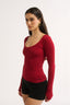 Nat Scoop Long Sleeve Currant
