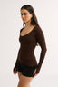 Nat Scoop Long Sleeve Cocoa