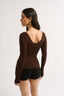 Nat Scoop Long Sleeve Cocoa