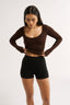 Nat Scoop Long Sleeve Cocoa