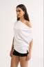 Estelle Off Shoulder T-shirt Optic White - Final Sale