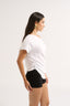 Estelle Off Shoulder T-shirt Optic White - Final Sale