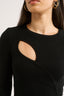 Neve Cutout Long Sleeve  Black