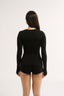 Neve Cutout Long Sleeve  Black