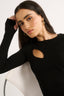 Neve Cutout Long Sleeve  Black