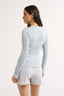 Carina Classic Long Sleeve Stone Blue