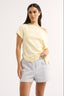 Estelle Off Shoulder T-Shirt Butter - Final Sale