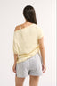 Estelle Off Shoulder T-Shirt Butter - Final Sale