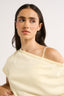 Estelle Off Shoulder T-Shirt Butter - Final Sale
