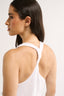 Evelyn Twist Tank Optic White - Final Sale