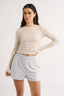 Carina Classic Long Sleeve Oatmeal Marle