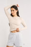 Carina Classic Long Sleeve Oatmeal Marle