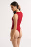 Nola Henley Tank Bodysuit Currant