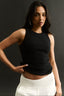Carina Crew Tank Black