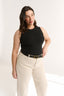 Carina Crew Tank Black