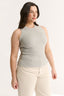 Carina Crew Tank Pewter Marle
