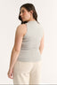 Carina Crew Tank Pewter Marle