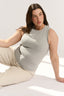 Carina Crew Tank Pewter Marle