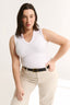 Stella V Neck Tank Optic White