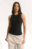 Carina Crew Tank Black