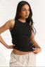 Carina Crew Tank Black
