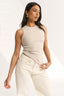Carina Crew Tank Oatmeal Marle