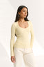 Ruby Scoop Long Sleeve Buttermilk