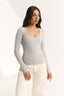 Ruby Scoop Long Sleeve Pewter Marle
