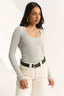 Ruby Scoop Long Sleeve Pewter Marle