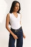 Stella V Neck Tank Optic White