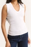 Stella V Neck Tank Optic White