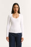 Ruby Scoop Long Sleeve Optic White