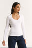 Ruby Scoop Long Sleeve Optic White