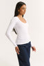 Ruby Scoop Long Sleeve Optic White