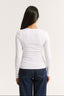 Ruby Scoop Long Sleeve Optic White
