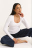 Ruby Scoop Long Sleeve Optic White