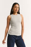 Carina Crew Tank Pewter Marle