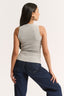 Carina Crew Tank Pewter Marle