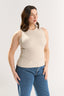 Carina Crew Tank Oatmeal Marle