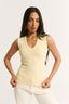 Stella V Neck Tank Buttermilk
