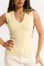 Stella V Neck Tank Buttermilk