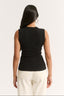 Stella V Neck Tank Black