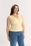 Stella V Neck Tank Buttermilk