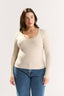 Ruby Scoop Long Sleeve Oatmeal Marle