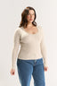 Ruby Scoop Long Sleeve Oatmeal Marle